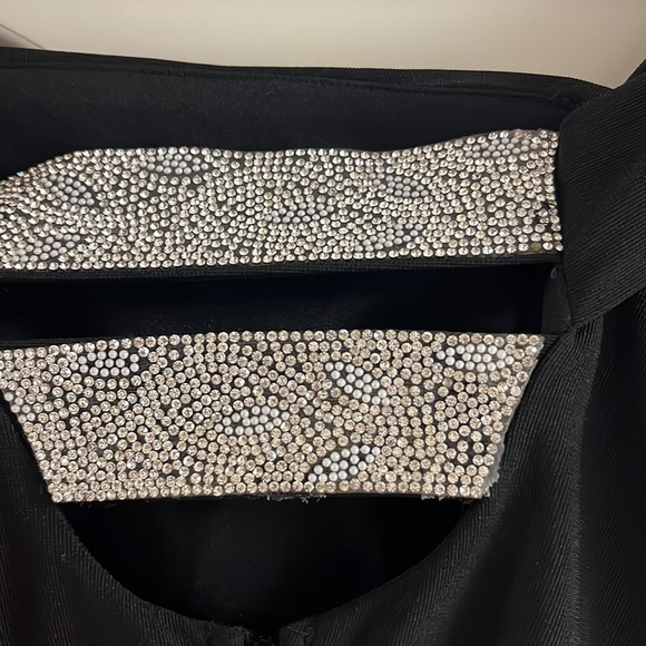 Macys Black Off The Shoulder Semi-Formal Dress - Picture 4 of 4